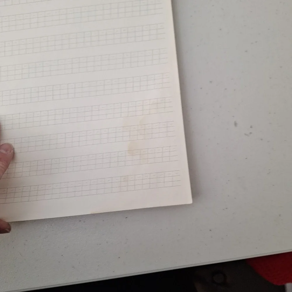 Vintage 1978 Italic Calligraphy Handwriting Practice Pad, B3 Nib & Medium Italic